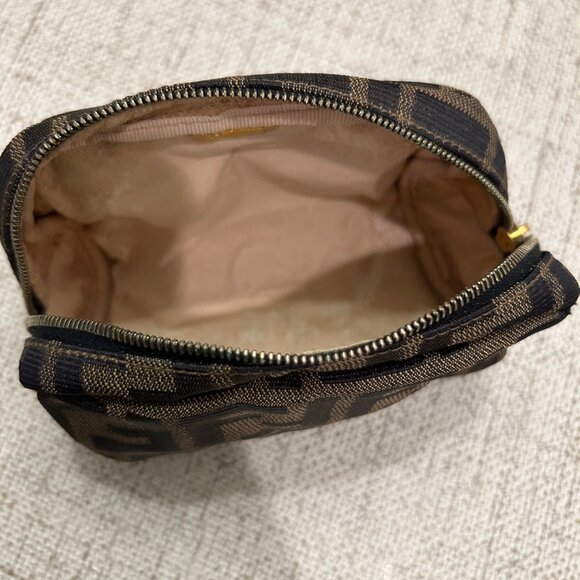 Authentic Fendi FF Vintage Zucca Canvas Mini Bag/Pouch/Cosmetic - Picture 4 of 7